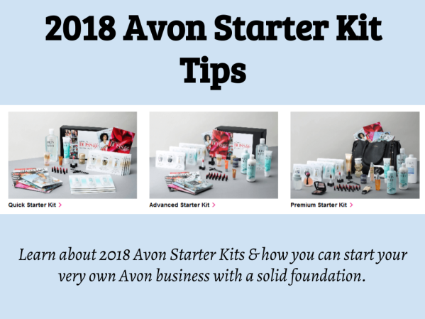 2018 Avon Starter Kit Tips